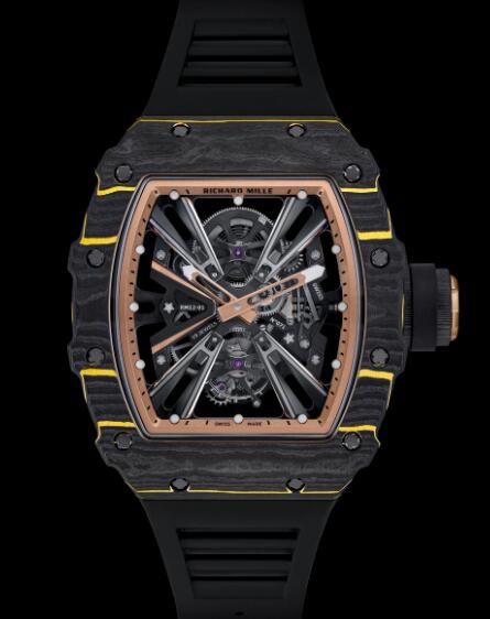 Replica Richard Mille RM 12-01 Manual Winding Tourbillon Watch Black